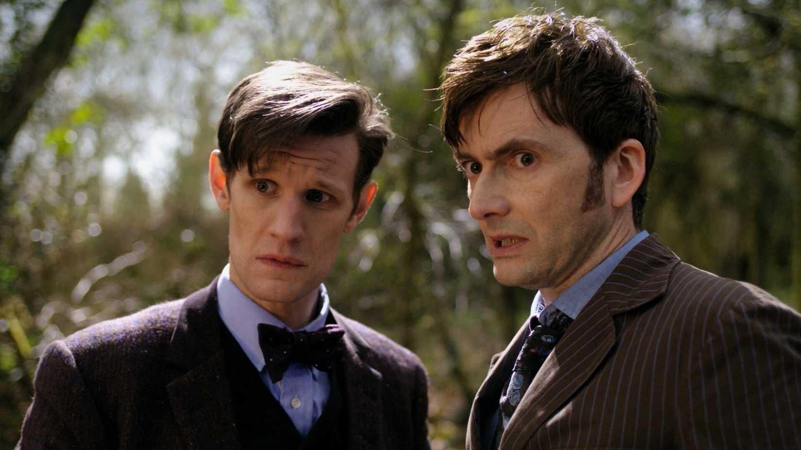 Matt Smith as Eleven and David Tennant as Ten in Doctor Who's 50th anniversary event