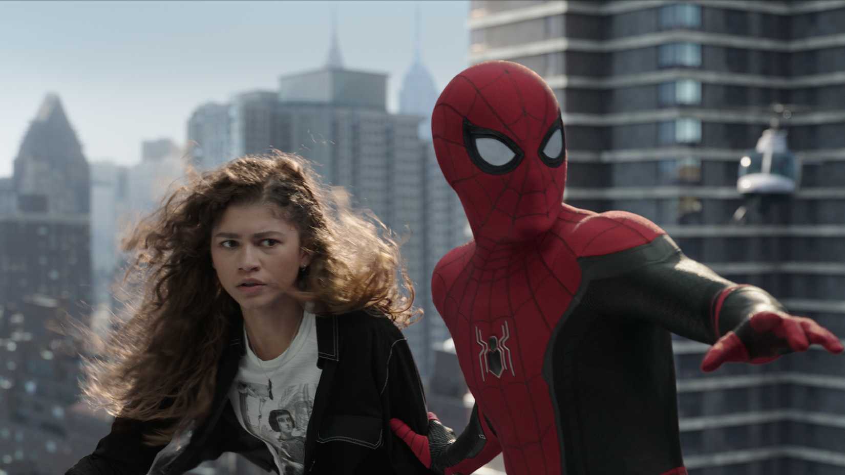 MJ and Peter in Spider-Man No Way Home