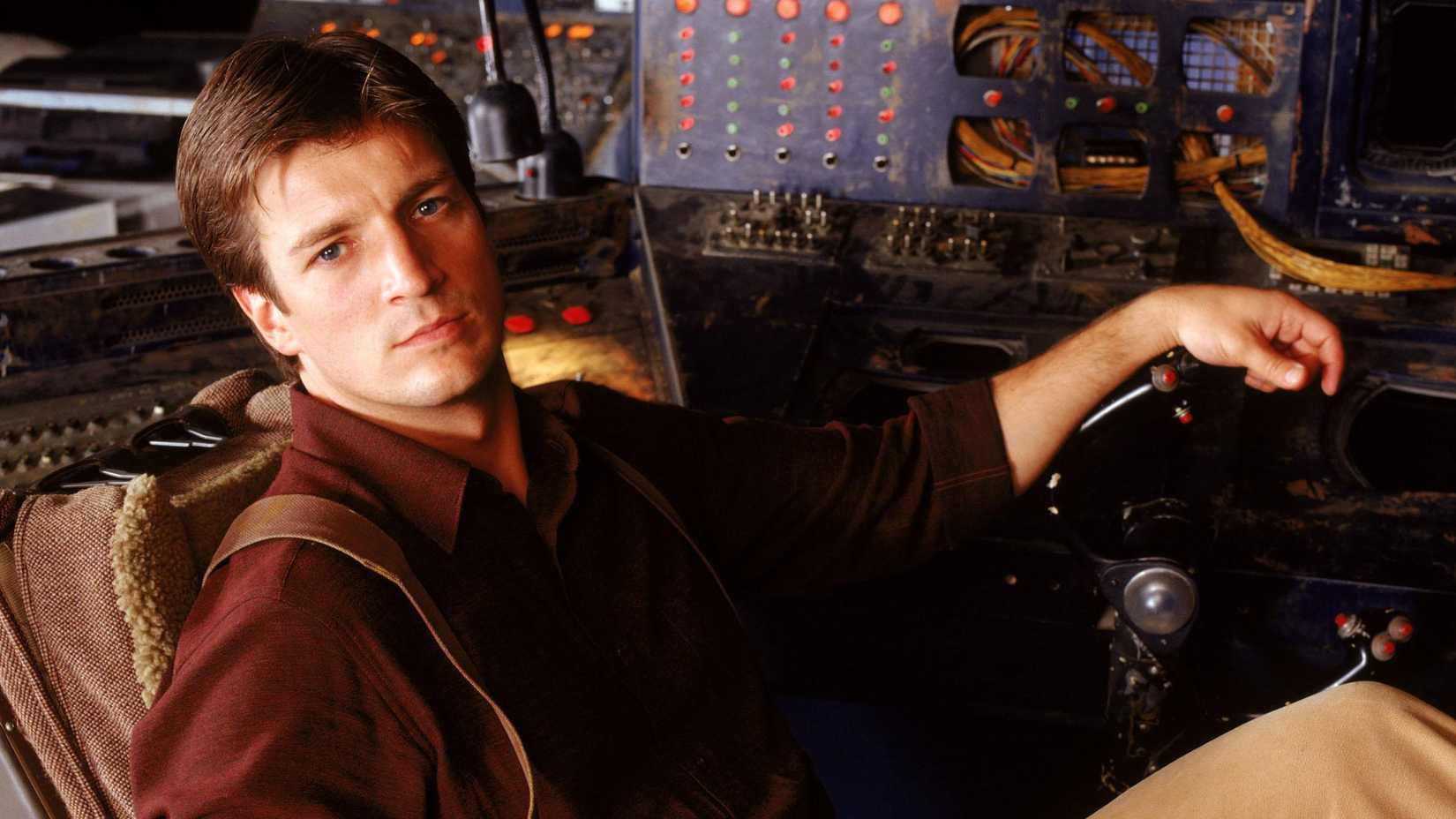 Nathan Fillion as Cap. Malcolm Reynolds in Firefly
