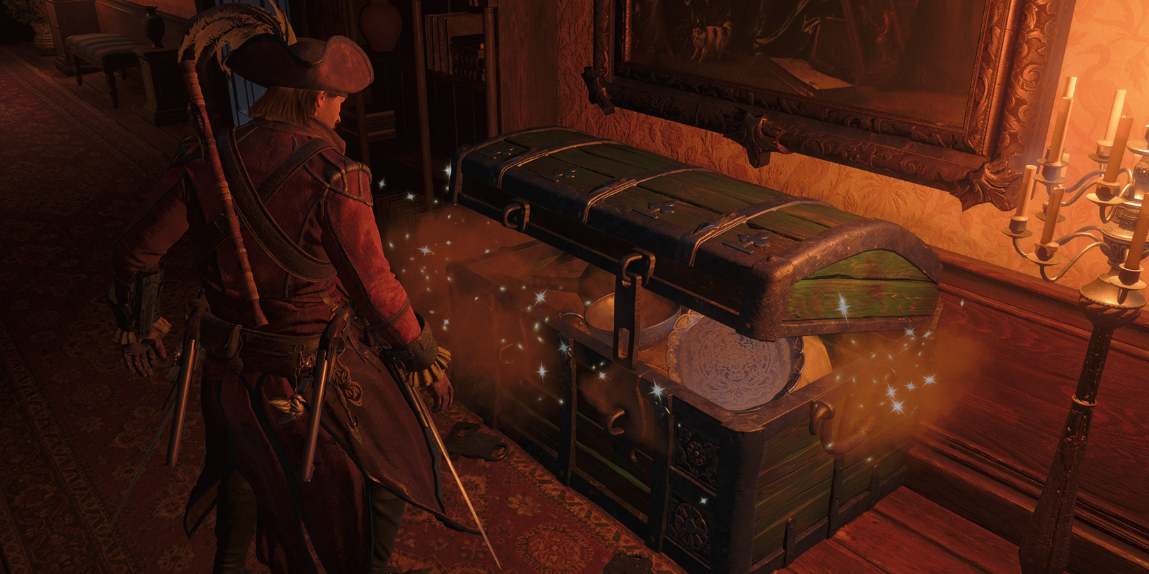Opening a chest in AC Black Flag Resynced
