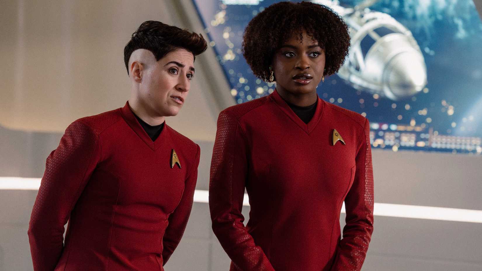 Ortegas and Uhura in Strange New Worlds