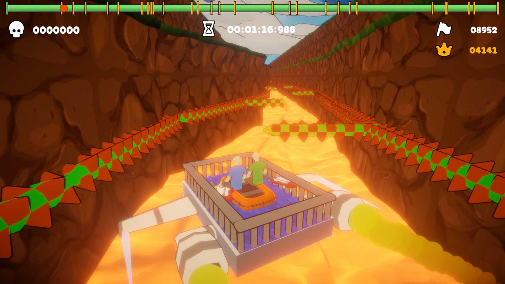 Paddle Paddle Paddle Steam Game Lava River