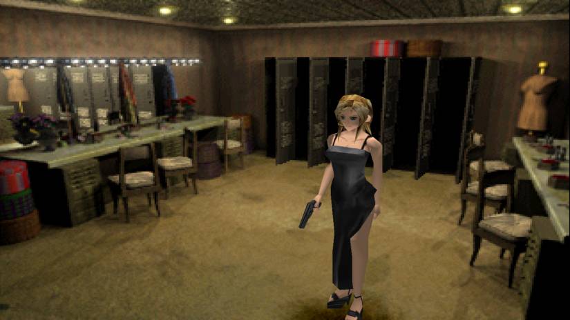 Image shows gameplay from Parasite Eve for PS1