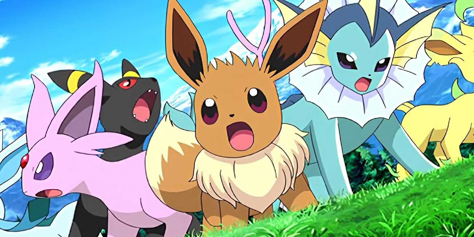 Pokemon Eevee and Eeveelutions