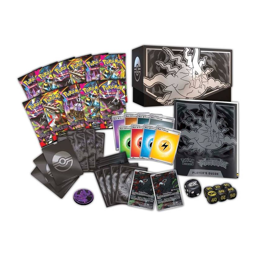 Pokemon TCG Pitch Black Elite Trainer Box contents