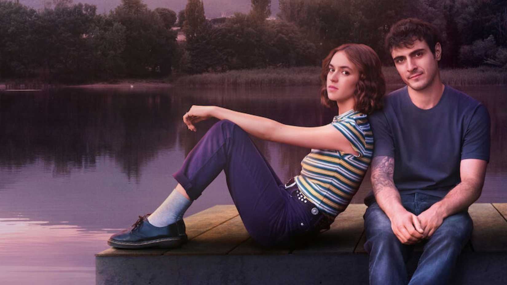 Poster featuring Alícia Falcó and Pablo Álvarez in the Netflix series The Map of Longing