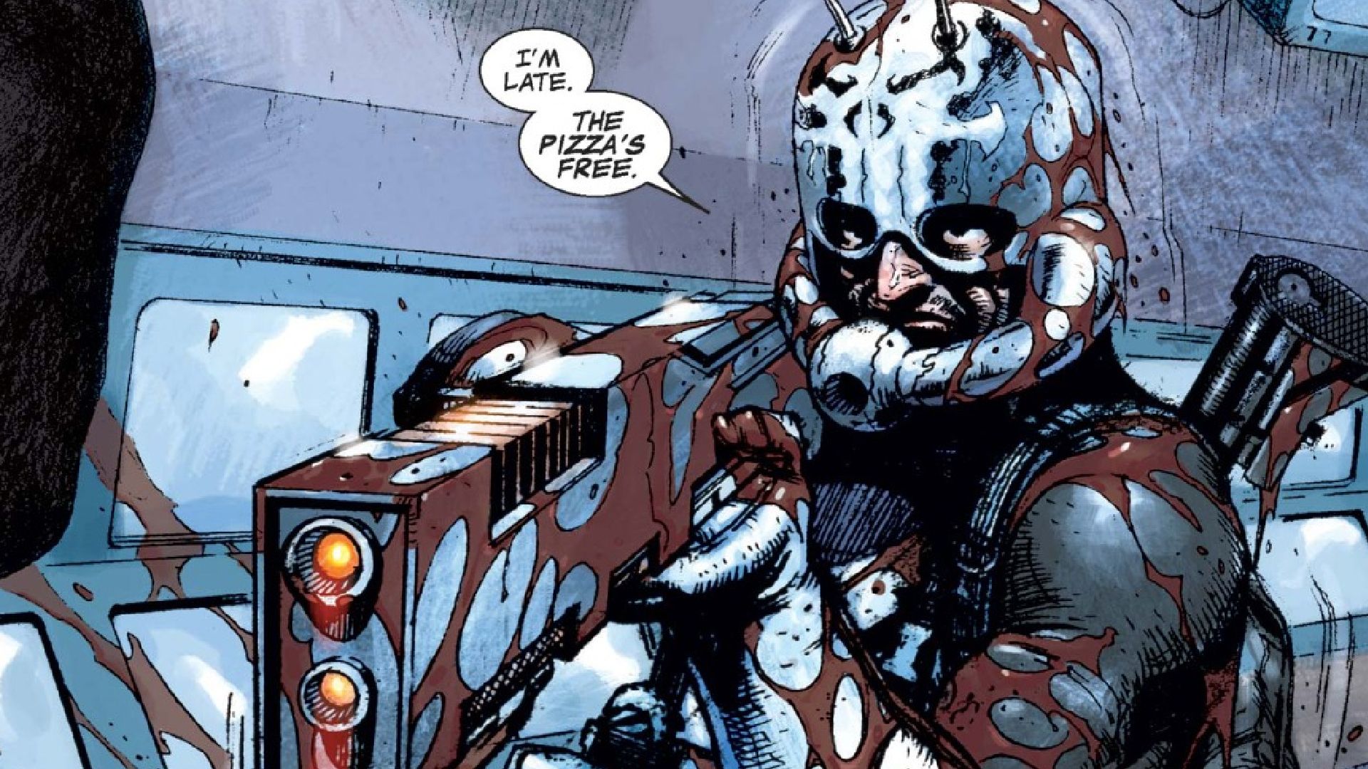 punisher using ant-man helmet