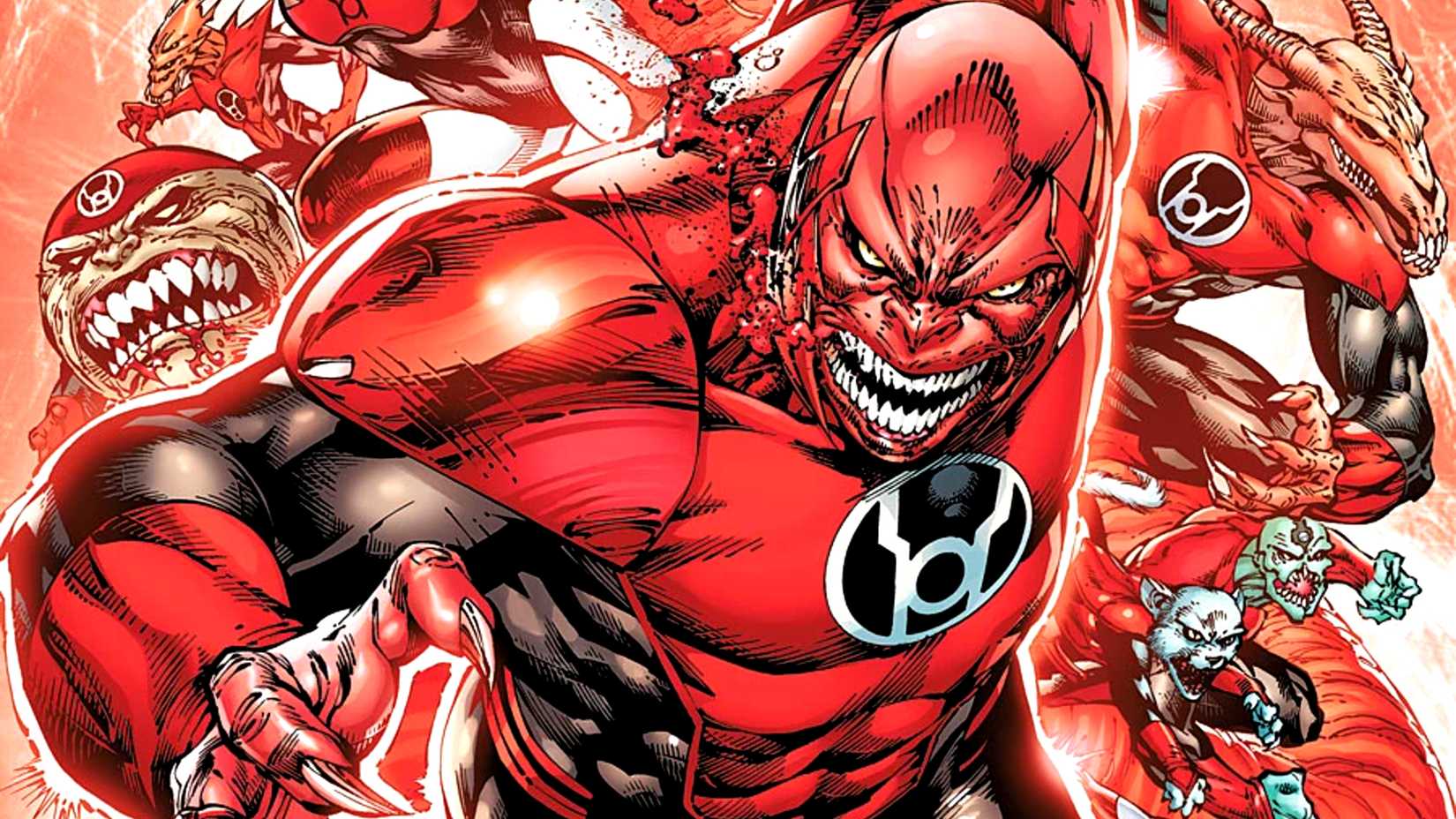Red Lantern Atrocitus fights in DC Comics