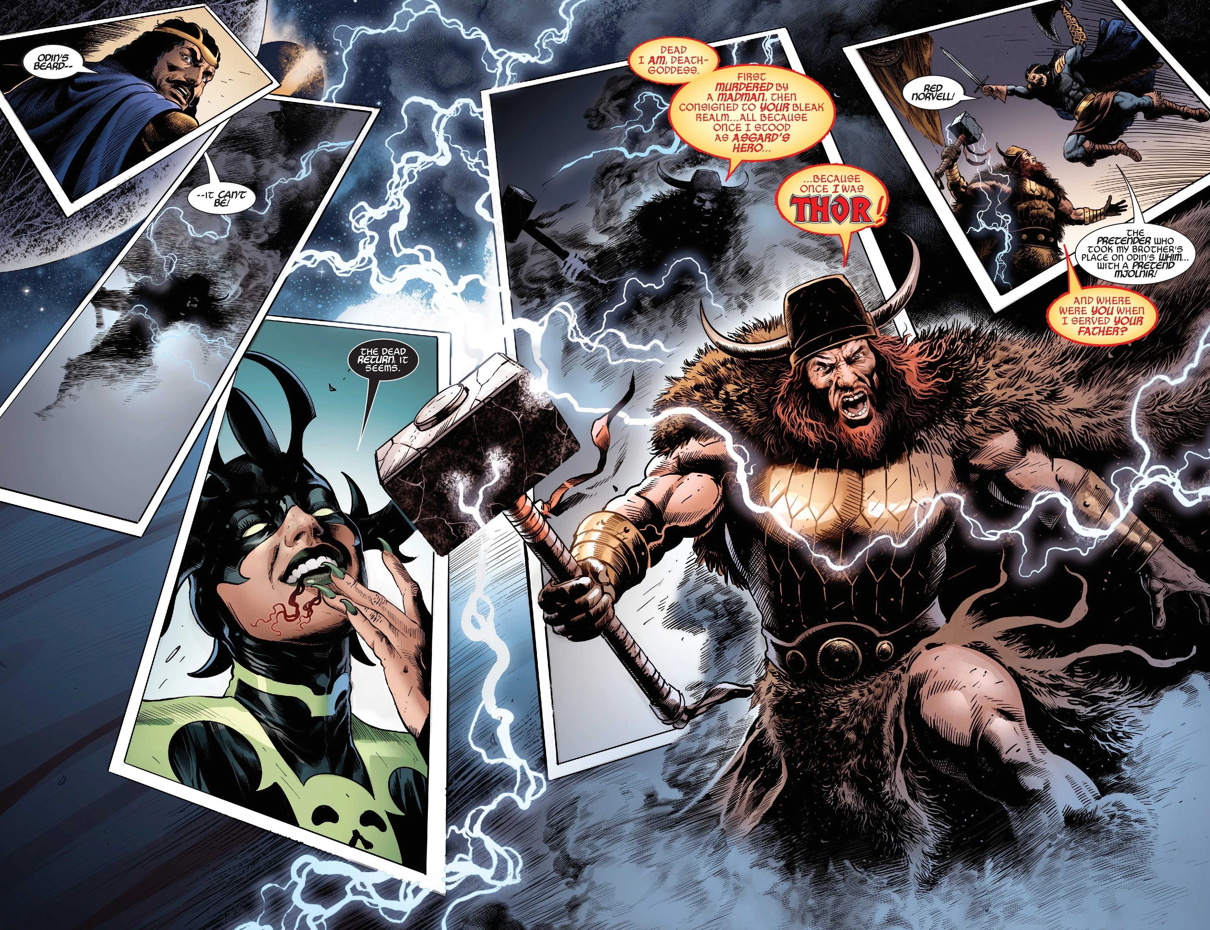 Red Norvill declares himself Thor in Queen in Black Hela