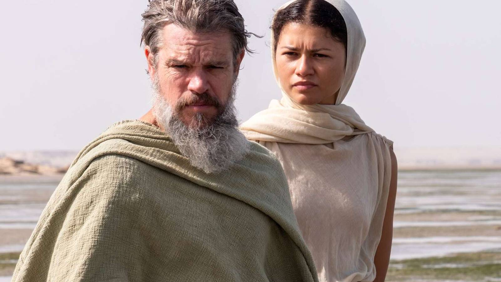 Matt Damon and Zendaya in The Odyssey