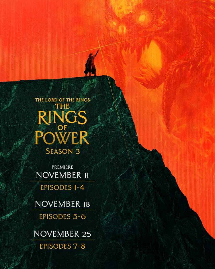 Rings of Power season 3 release schedule image