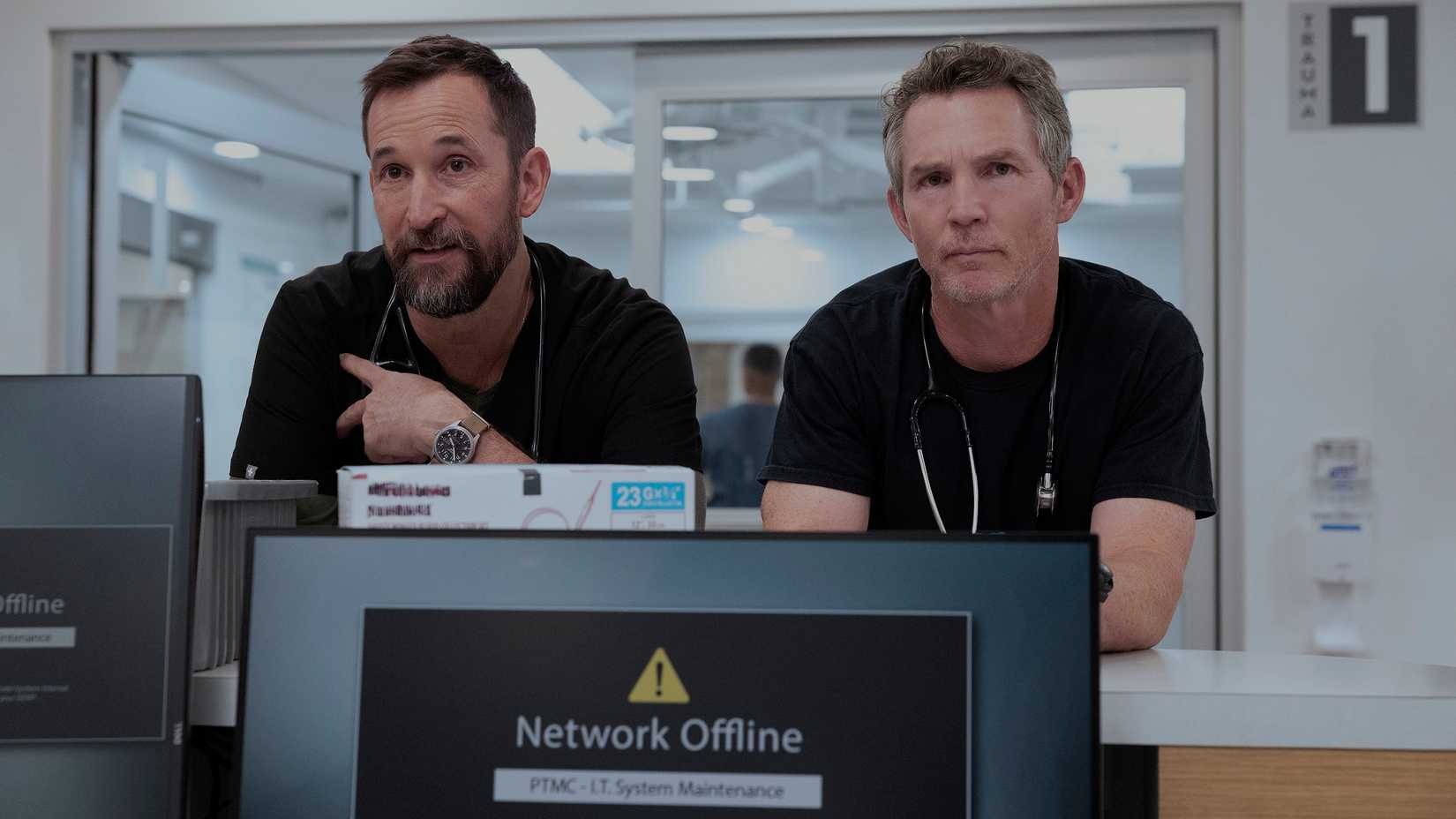 Robby and Abbot in The Pitt season 2