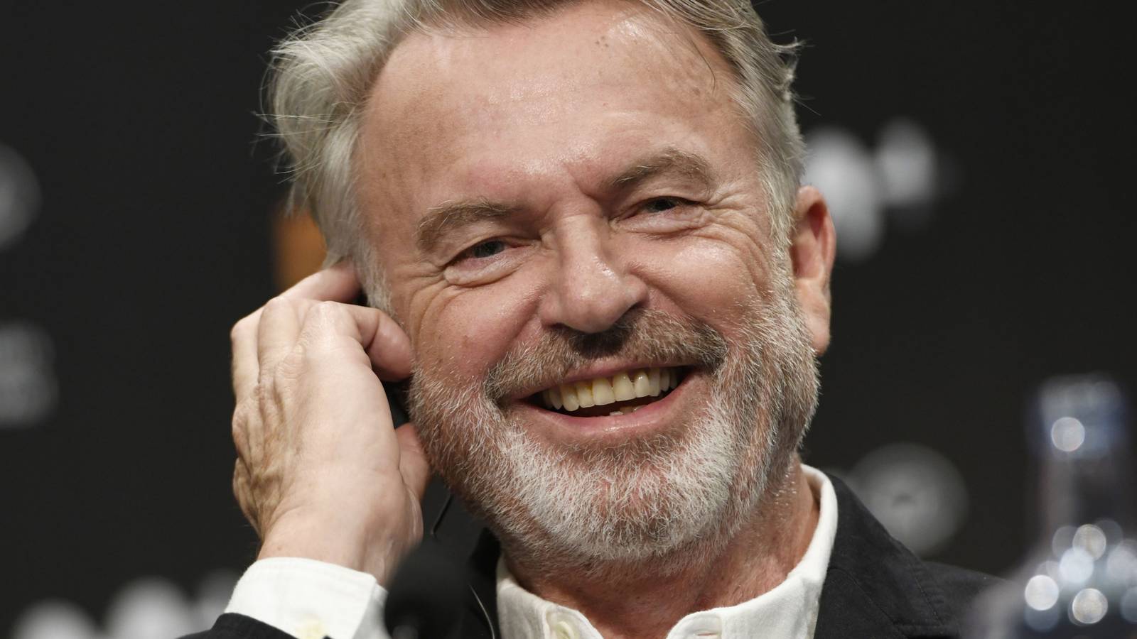 Sam Neill at the press conference for 'Blackbird' at the 67th San Sebastián International Film Festival