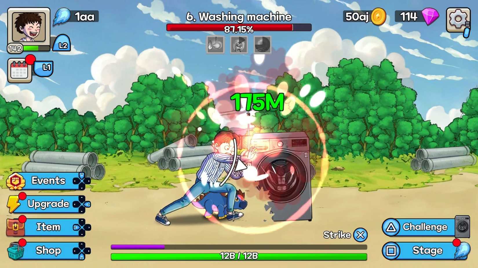 Screenshot from the game The Legend of Fireball
