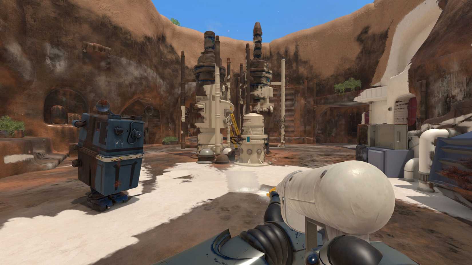 Screenshot of cleaning in the Star Wars DLC for PowerWash Simulator 2