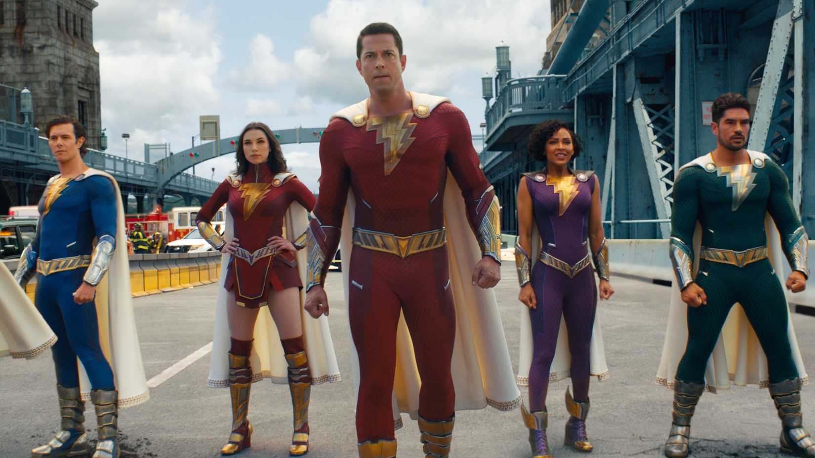 Shazam and the Shazam family in Shazam! Fury of the Gods