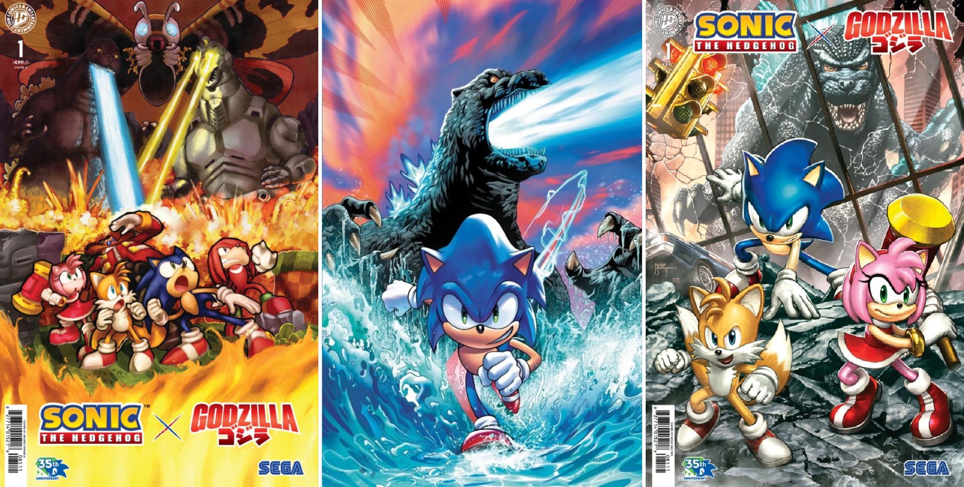 SONIC AND GODZILLA COVERS