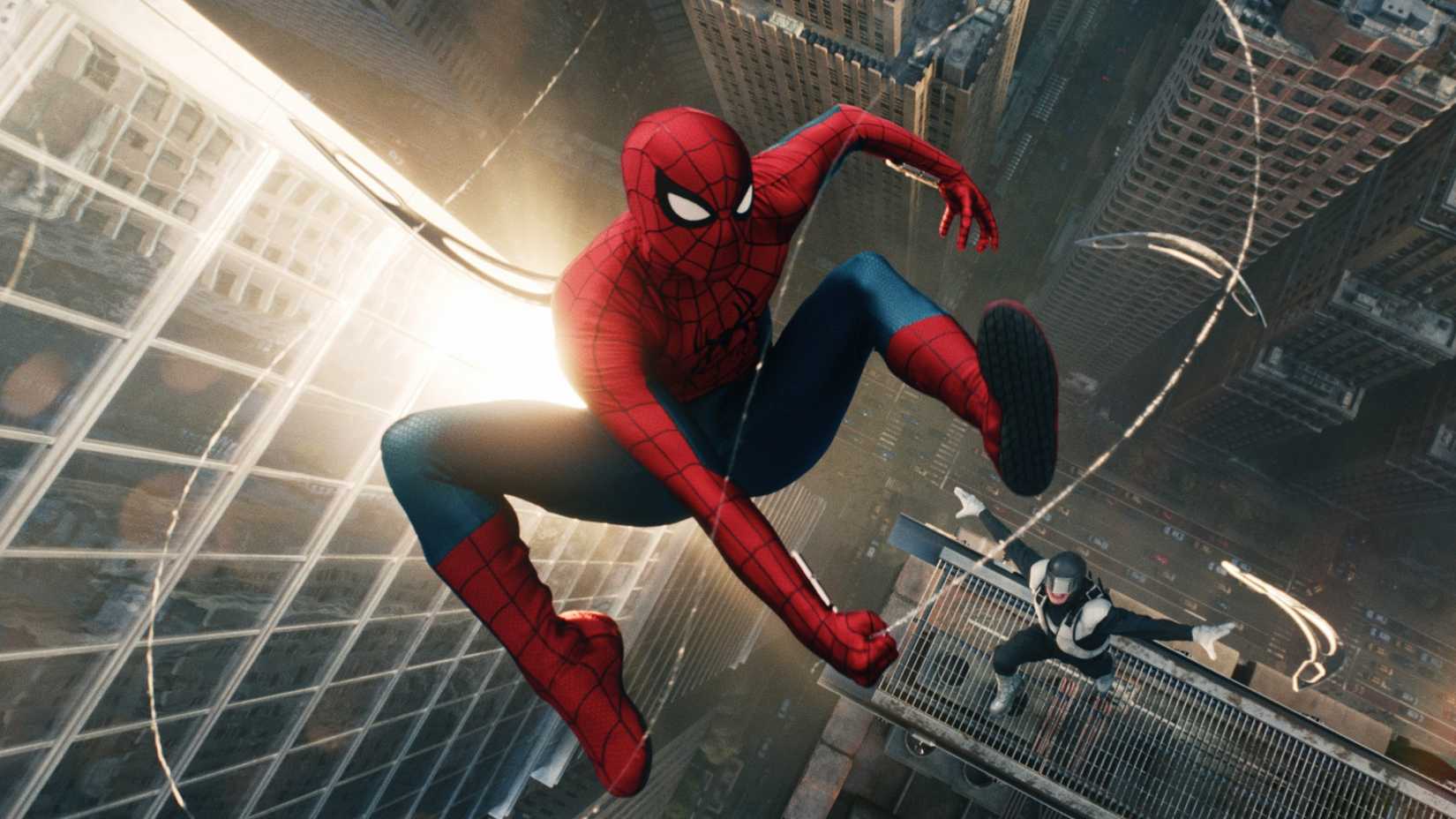 Spider-Man fighting Boomerang in Spider-Man Brand New Day