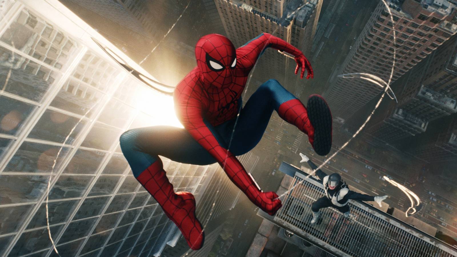 Spider-Man fighting Boomerang in Spider-Man Brand New Day