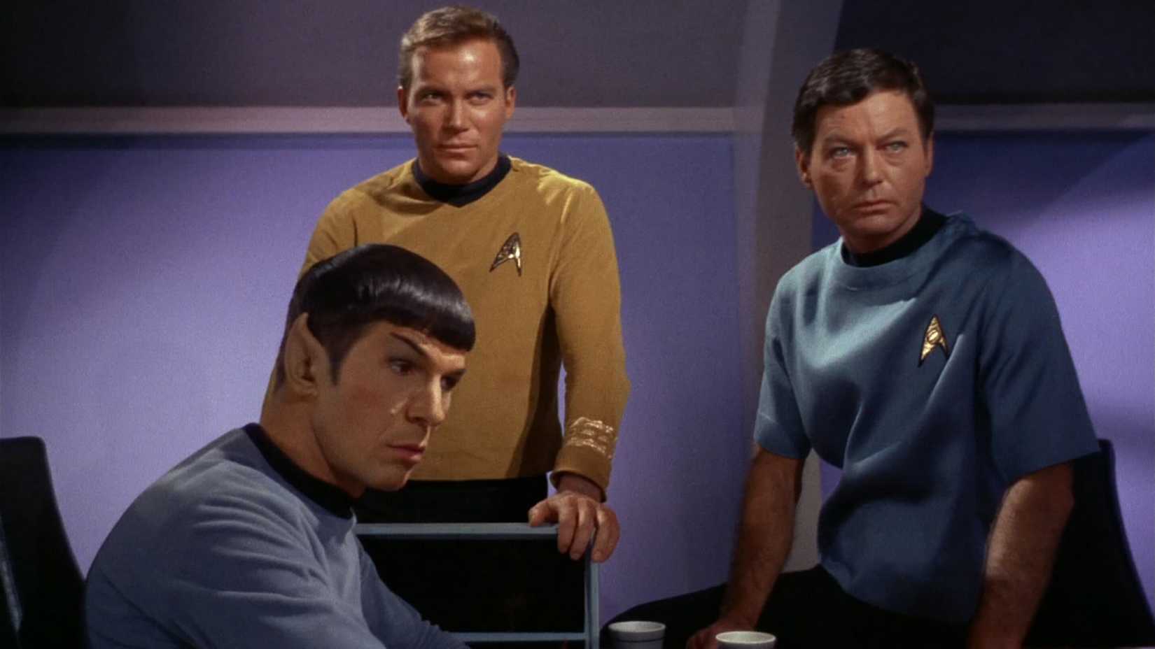 Spock Kirk and Bones in Star Trek