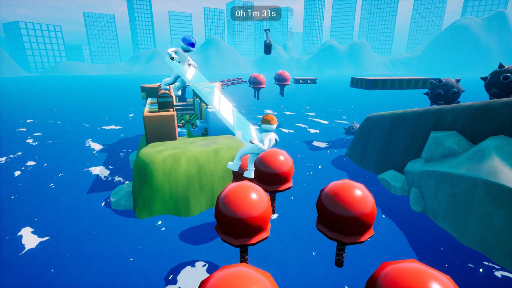 Image shows gameplay from Carry the Glass