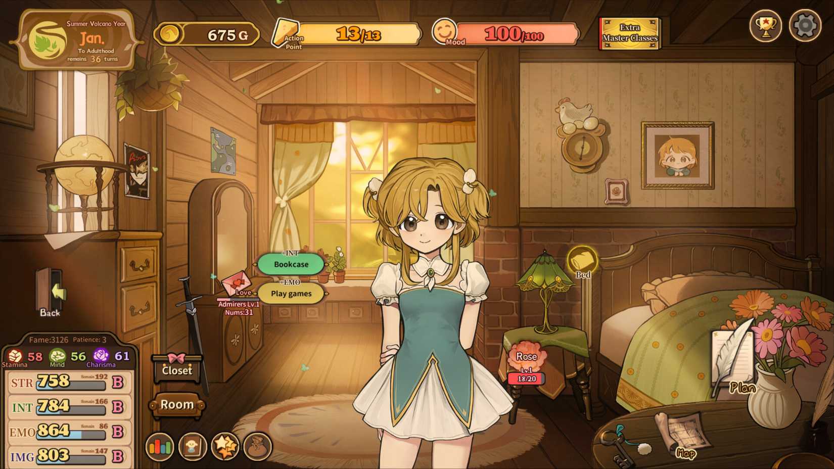 Image shows gameplay from Volcano Princess