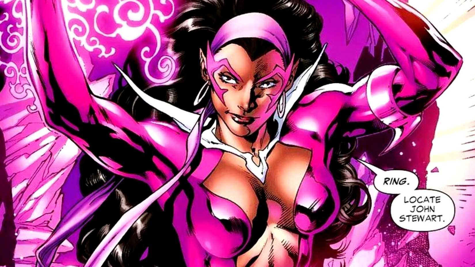Star Sapphire Lantern Carol Ferris uses her powers in DC Comics