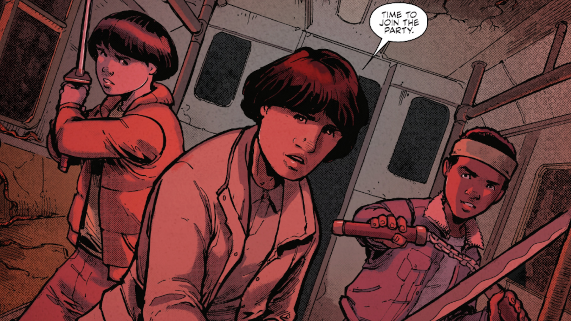 Stranger Things Ninja Turtles crossover Mike Will and Lucas