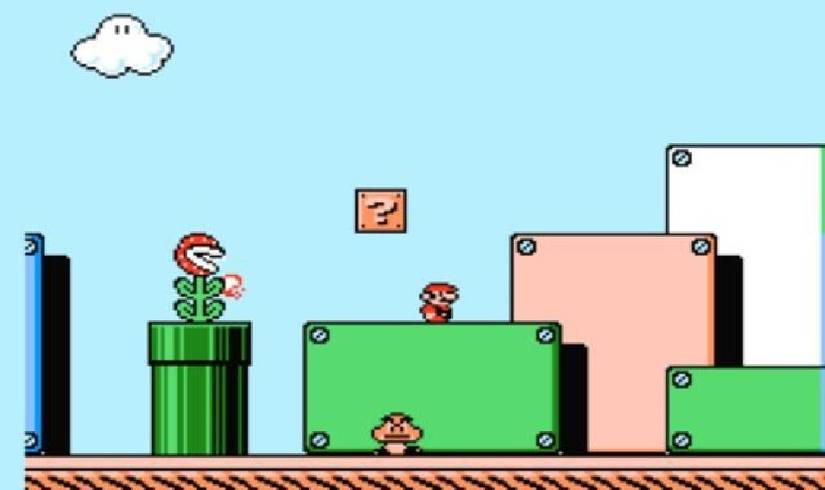 Super Mario Bros. 3 screenshot of sidescrolling level