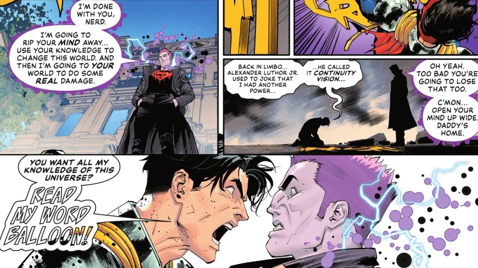 superboy prime unleashes new power in superman comic 1