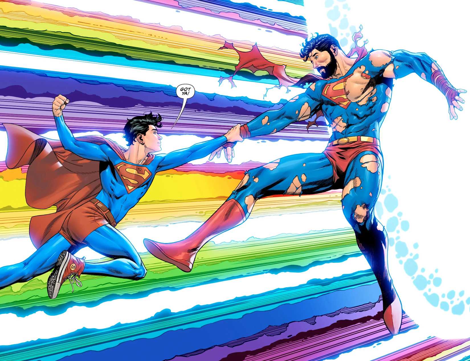 superboy saves superman