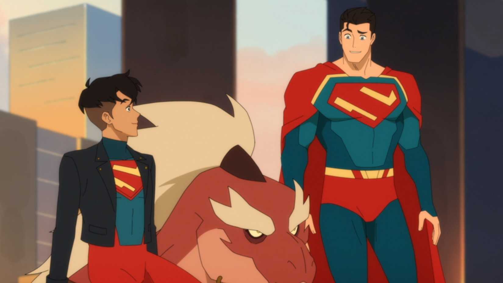 Superman and Superboy in My Adventures With Superman Season 3