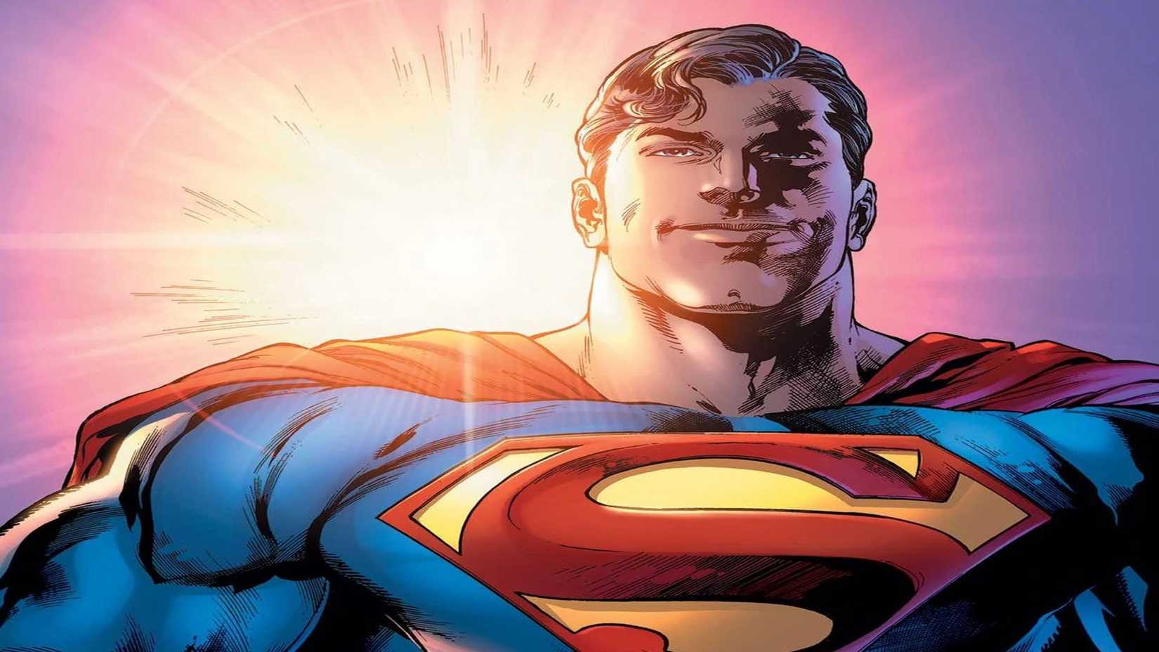 A smiling Superman