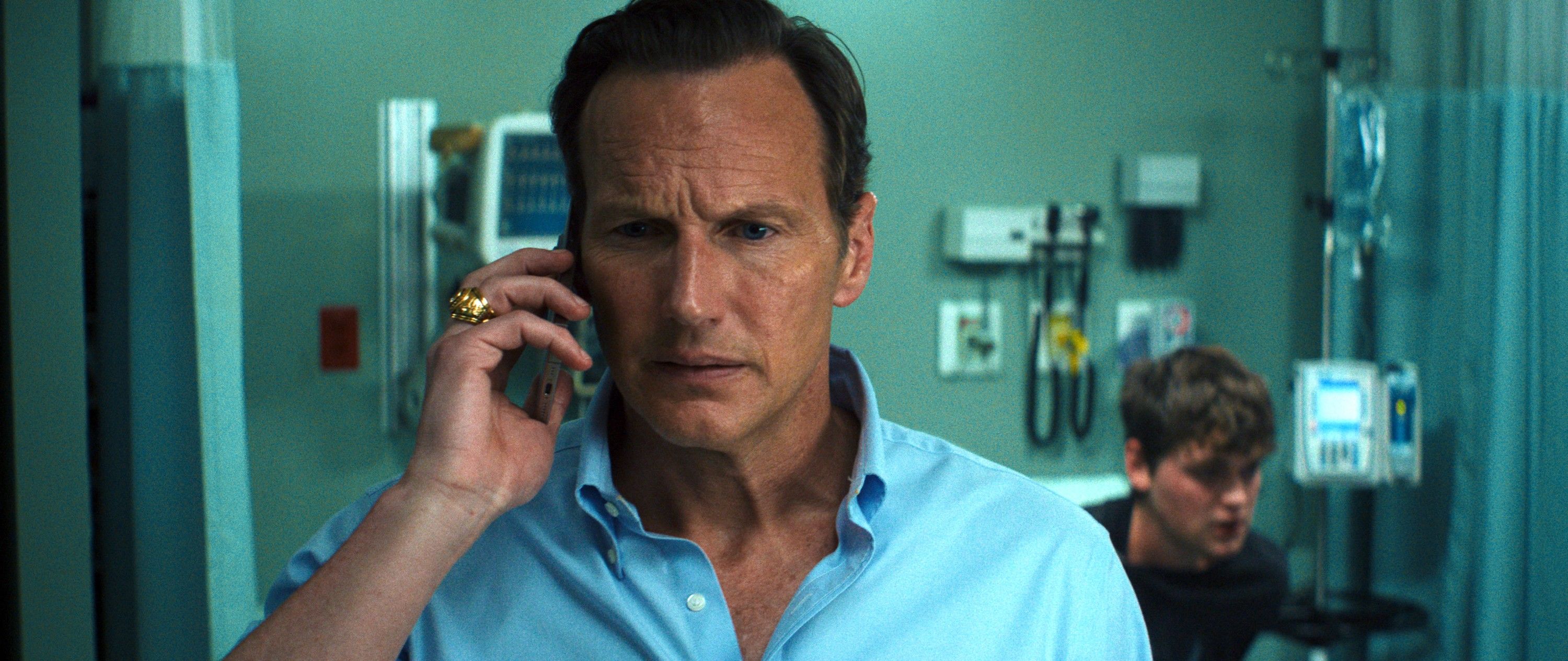 CAPE FEAR, from left: Patrick Wilson, Joe Anders, 'Why Would I Want to Hurt You?' (Season 1, ep. 102, aired June 5, 2026). photo: ©Apple TV+