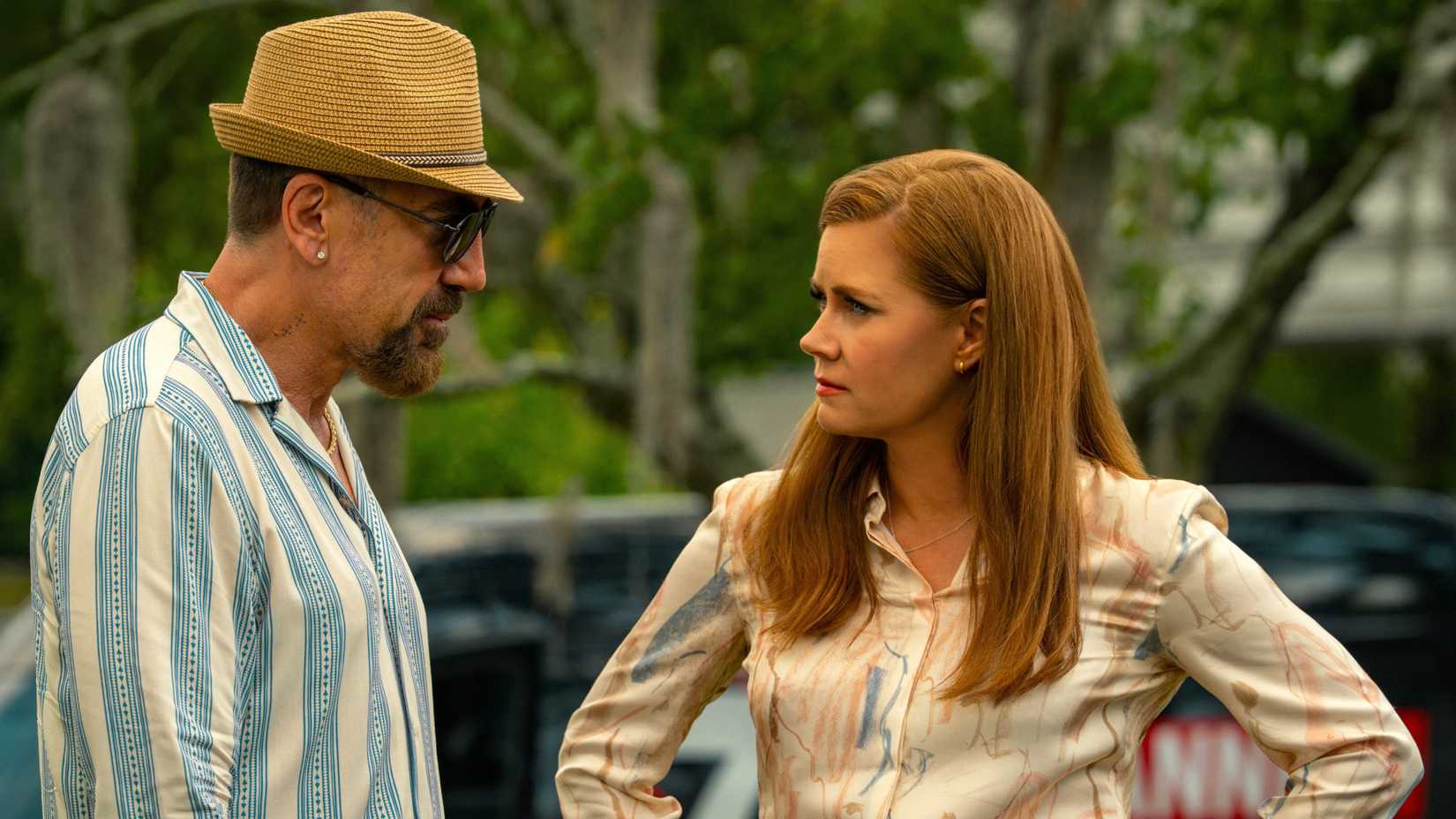 CAPE FEAR, from left: Javier Bardem, Amy Adams 'Pierced', (Season 1, ep. 104, aired June 19, 2026). photo: Hopper Stone /©Apple TV+