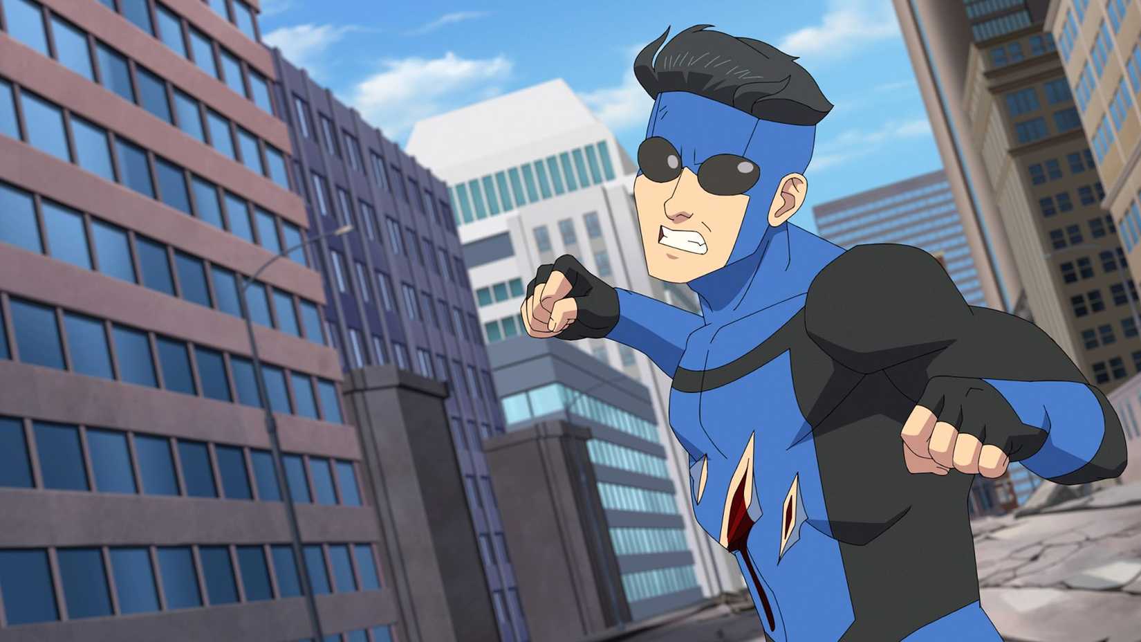 Mark preparing to punch someone in Invincible