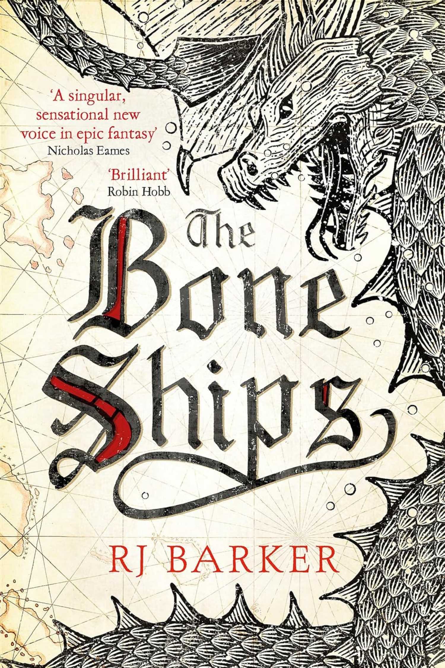 The cover of The Bone Ships by R.J. Barker