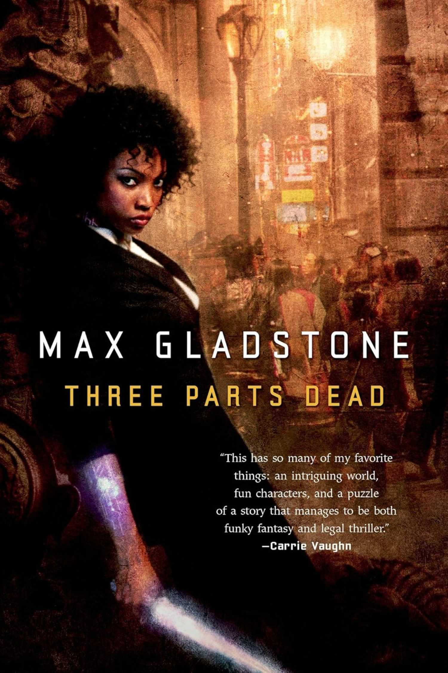 The cover of Three Parts Dead by Max Gladstone