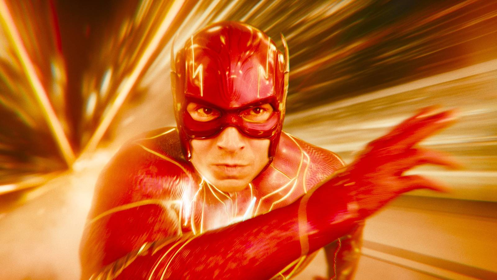 Ezra Miller as Barry Allen in the Speed Force in The Flash