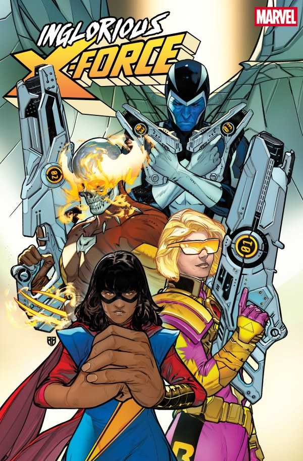 The Inglorious X-Force team wield matching futuristic guns