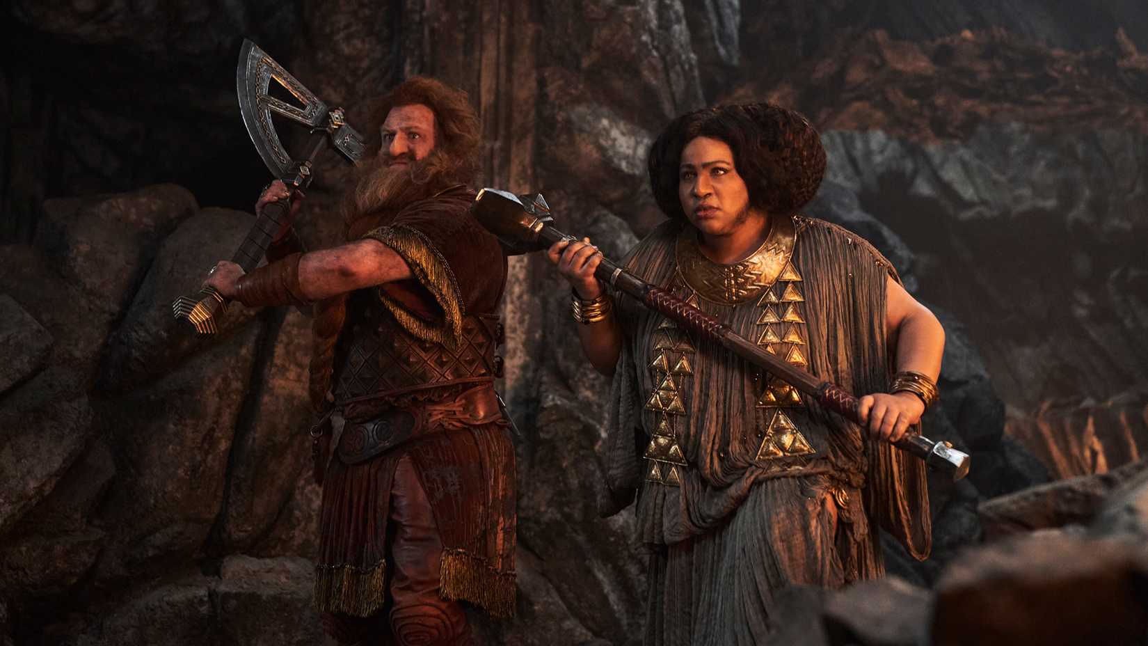 Durin and Disa in Rings of Power season 2
