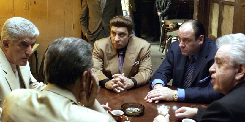 Phil, Silvio, Tony, and Jimmy Petrille in The Sopranos