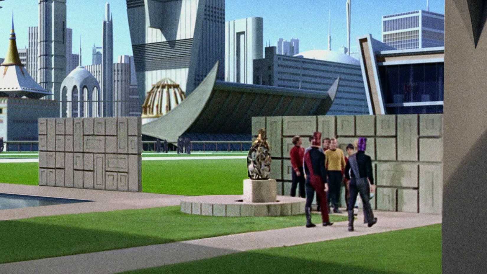 The Star Trek crew arrives on Eminiar VII in The Original Series