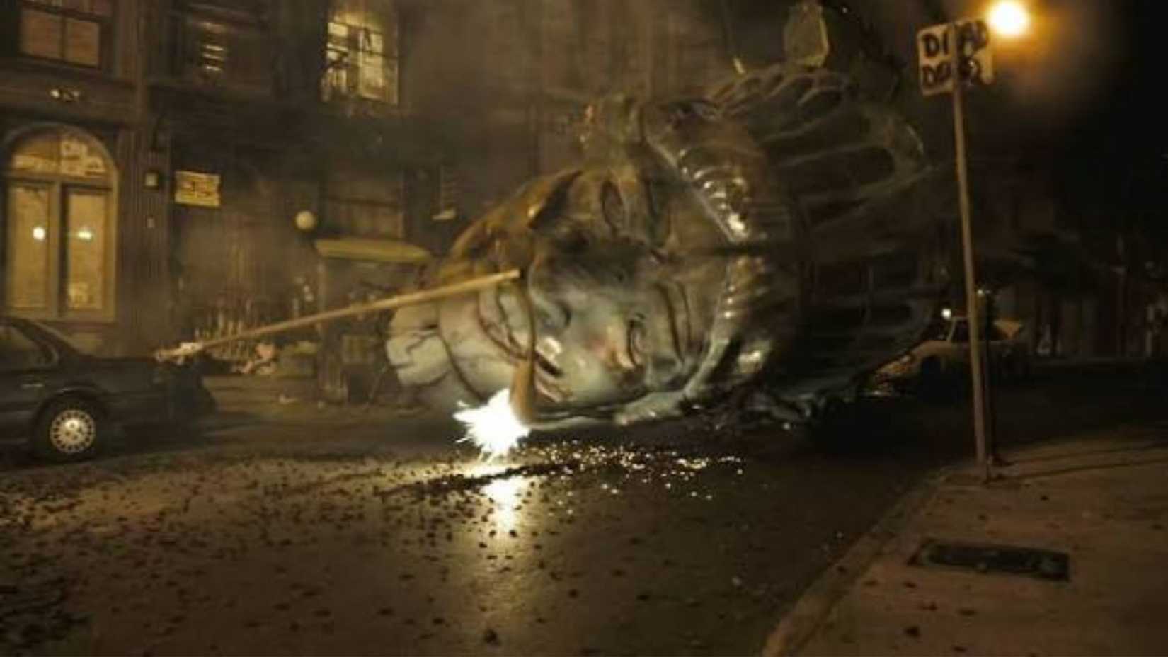 The Statue of Liberty head in Cloverfield