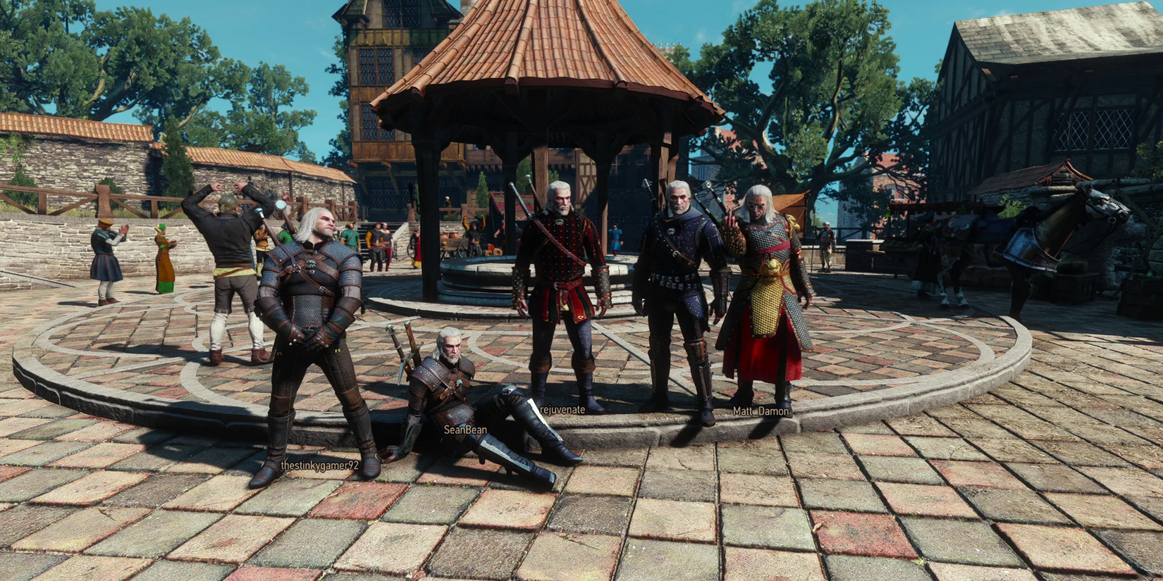 The Wticher 3 multiplayer mod characters