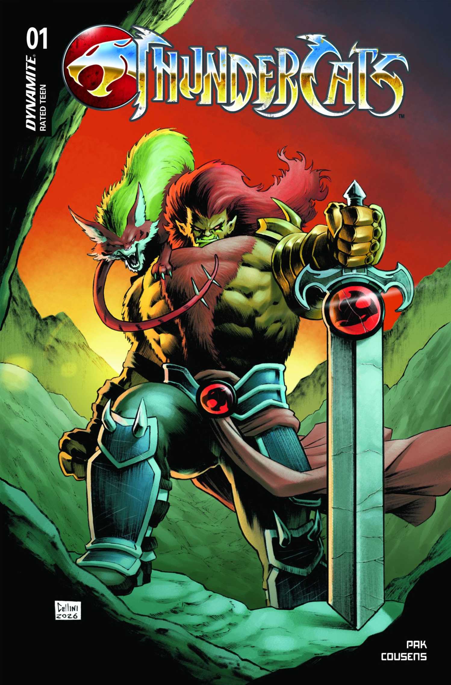 Thundercats #1 variant cover, cover teasing new antagonist, similar to Liono