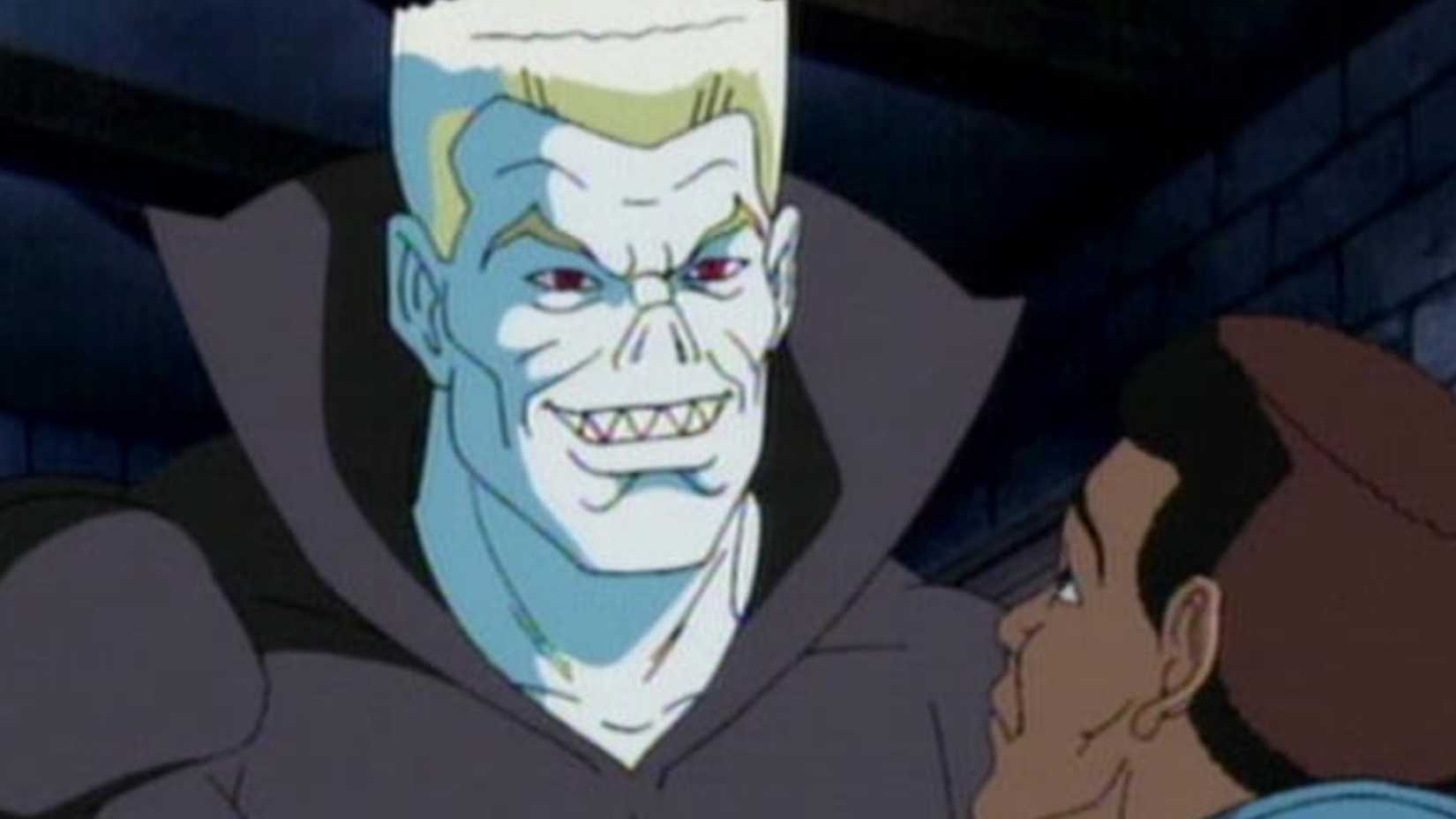 Tombstone in Spider-Man the animated series looking frightening