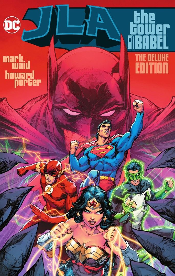 The cover of JLA: Tower of Babel Delux Edition