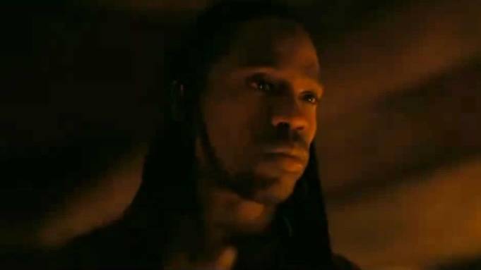 Travis Scott as bard in The Odyssey