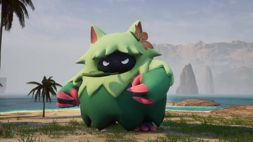 Tumpo Botan boss in palworld looking angry